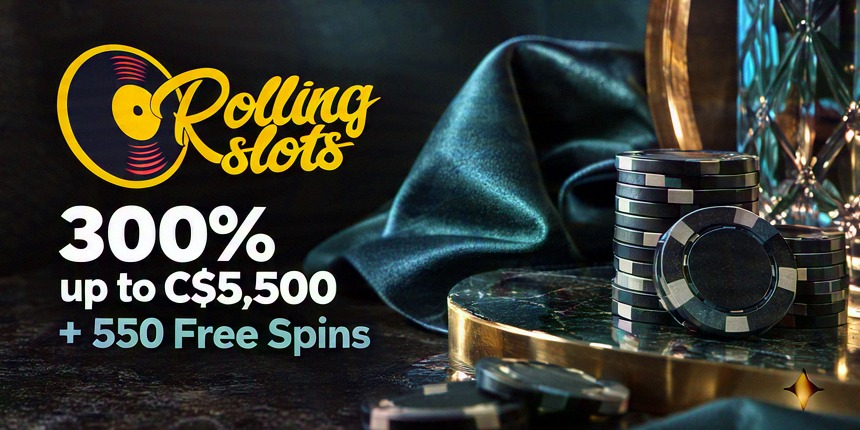 Online Casino Rolling Slots 300% up to C$5,500 + 550 Free Spins