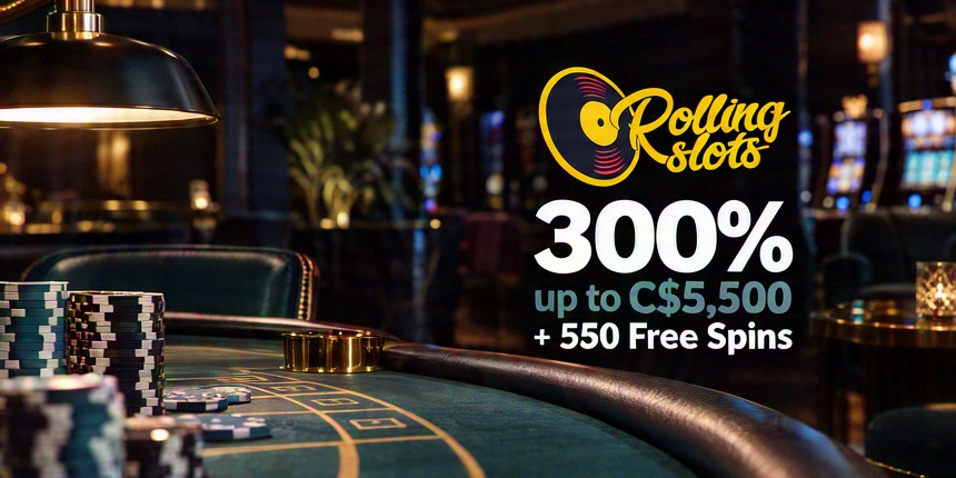 Betsoft Rolling Slots 300% up to C$5,500 + 550 Free Spins